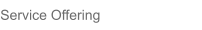 Service Offering